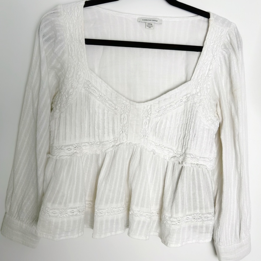 American Eagle Outfitters Boho Peplum Top